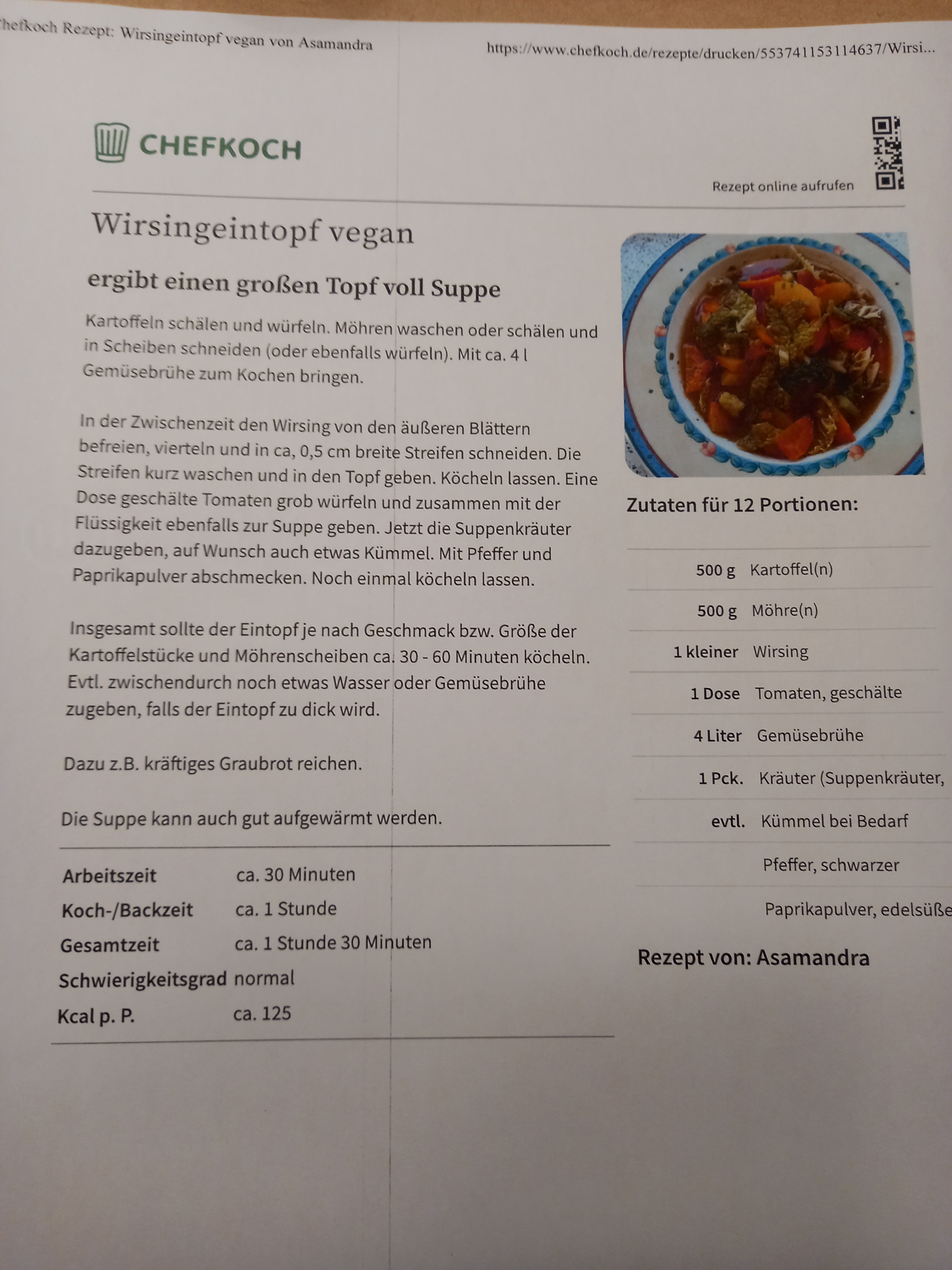 Projekt Projekt „Kochen mit regionalen und saisonalen Zutaten“ der Schule am Meer